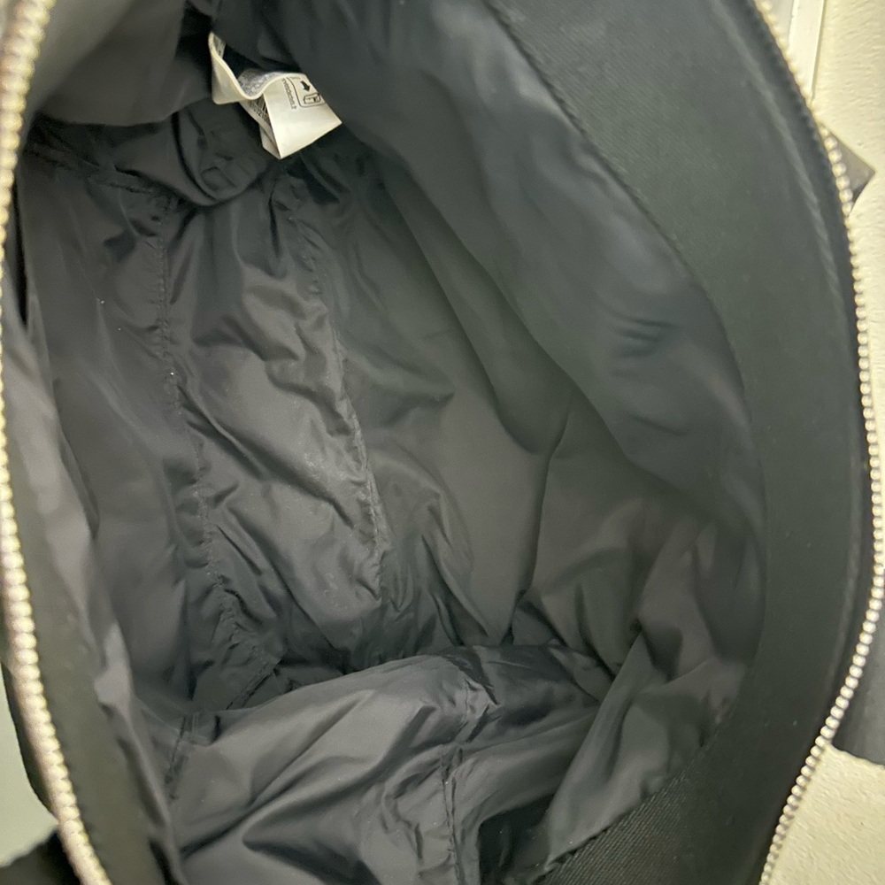 Zara Technical Fabric Midi Tote Bag Handles Crossbody Strap Black - Picture 6 of 6